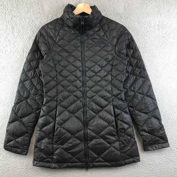 THE NORTH FACE BLACK 550 DOWN QUILTED PUFFER JACKET SIZE XS - Picture 1 of 7